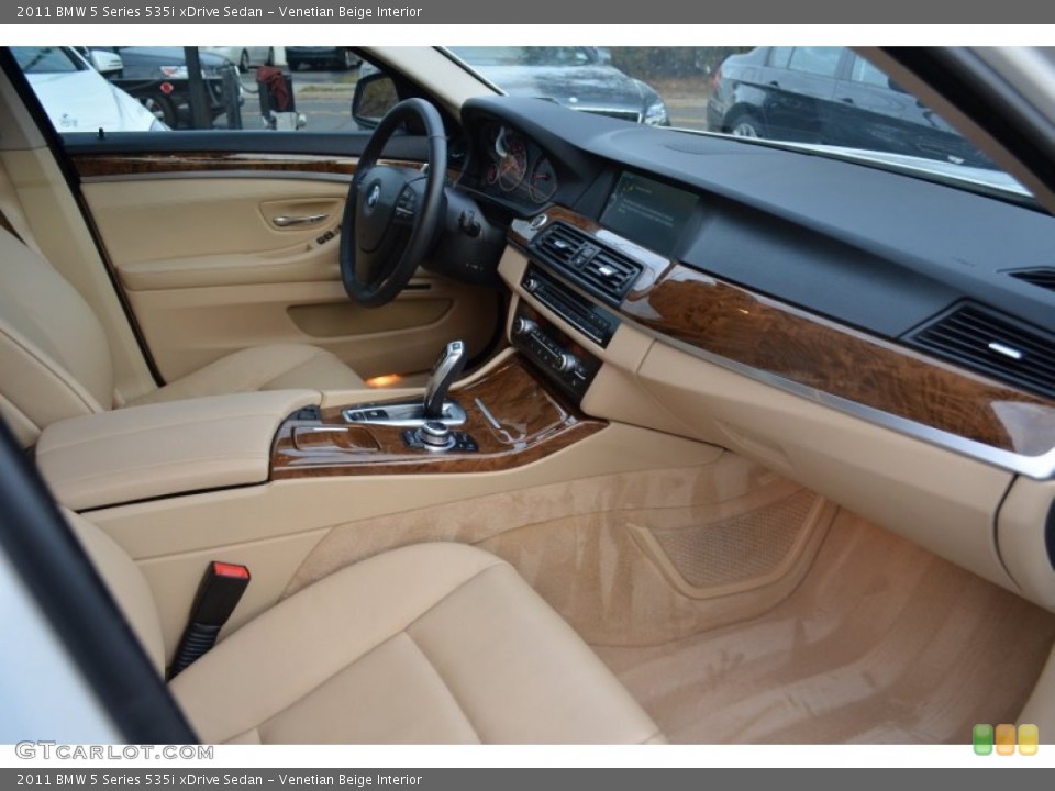 Venetian Beige Interior Dashboard for the 2011 BMW 5 Series 535i xDrive Sedan #88195197