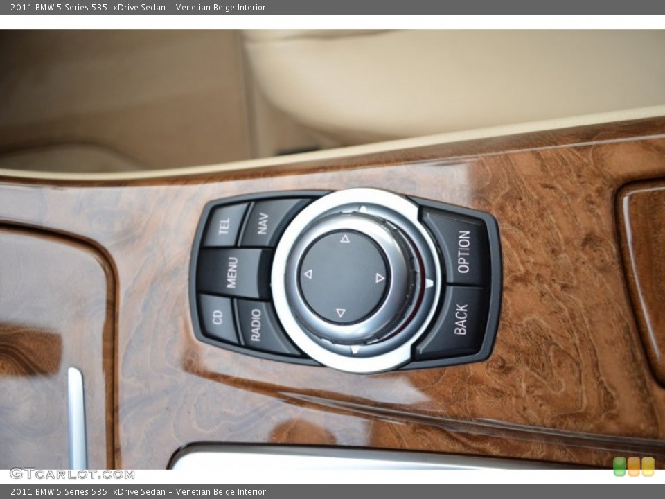 Venetian Beige Interior Controls for the 2011 BMW 5 Series 535i xDrive Sedan #88195402