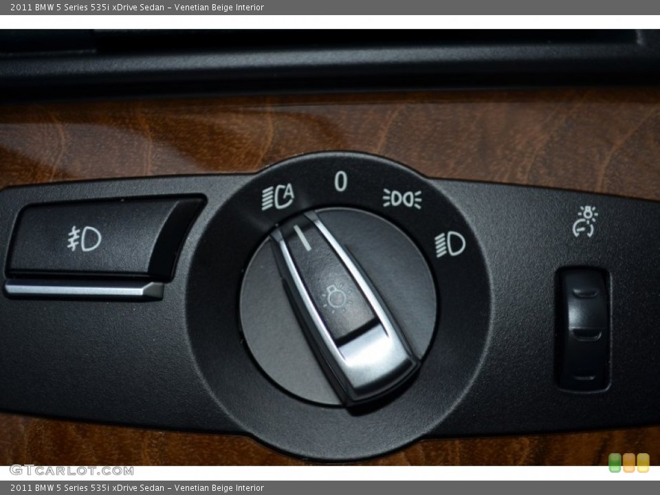 Venetian Beige Interior Controls for the 2011 BMW 5 Series 535i xDrive Sedan #88195492