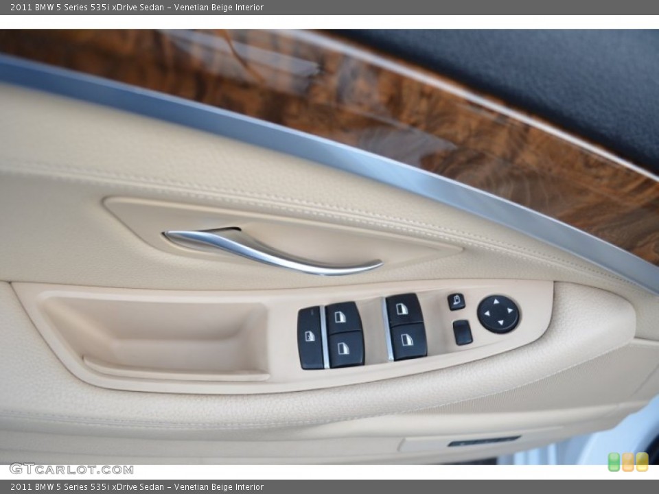 Venetian Beige Interior Controls for the 2011 BMW 5 Series 535i xDrive Sedan #88195536