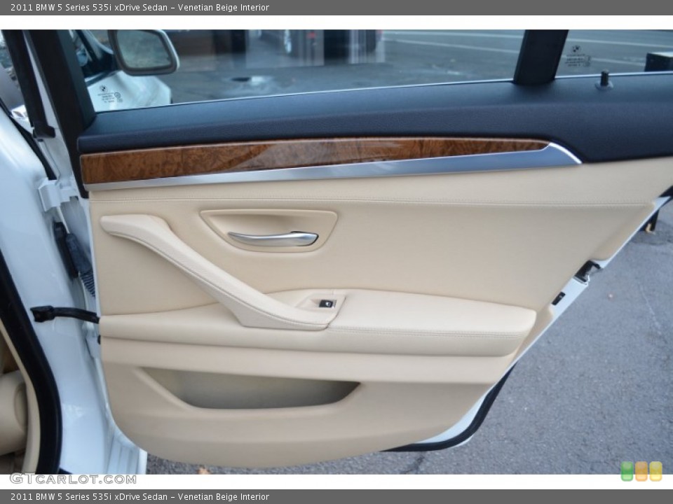 Venetian Beige Interior Door Panel for the 2011 BMW 5 Series 535i xDrive Sedan #88195581