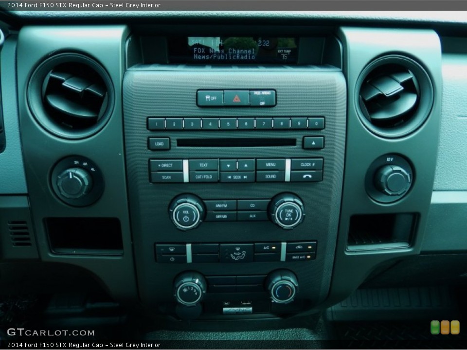 Steel Grey Interior Controls for the 2014 Ford F150 STX Regular Cab #88195707