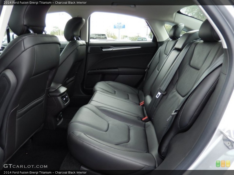 Charcoal Black Interior Rear Seat for the 2014 Ford Fusion Energi Titanium #88196247