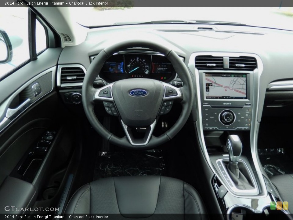 Charcoal Black Interior Dashboard for the 2014 Ford Fusion Energi Titanium #88196274