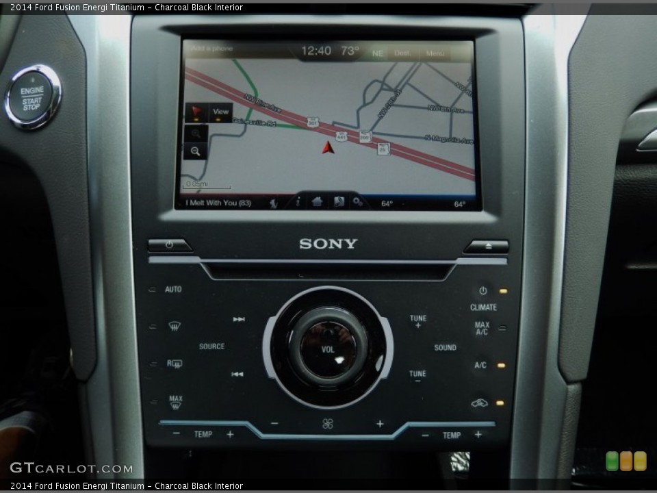 Charcoal Black Interior Navigation for the 2014 Ford Fusion Energi Titanium #88196322