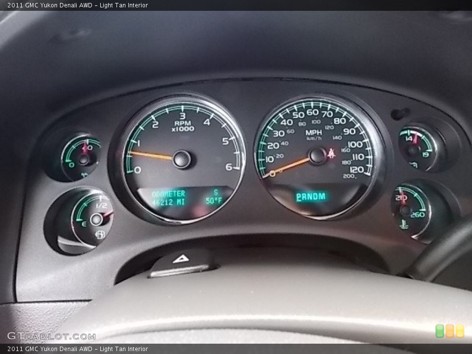 Light Tan Interior Gauges for the 2011 GMC Yukon Denali AWD #88196391
