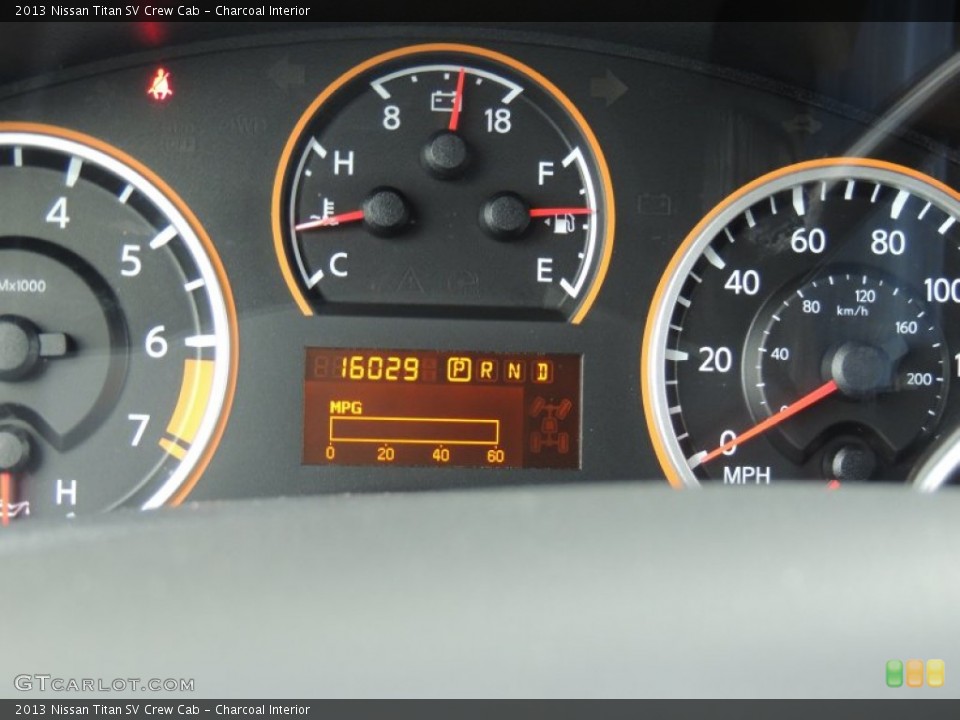 Charcoal Interior Gauges for the 2013 Nissan Titan SV Crew Cab #88196967