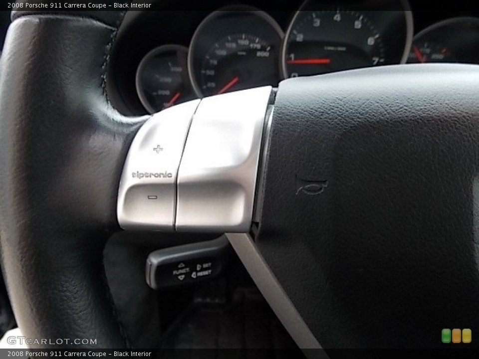 Black Interior Controls for the 2008 Porsche 911 Carrera Coupe #88200423