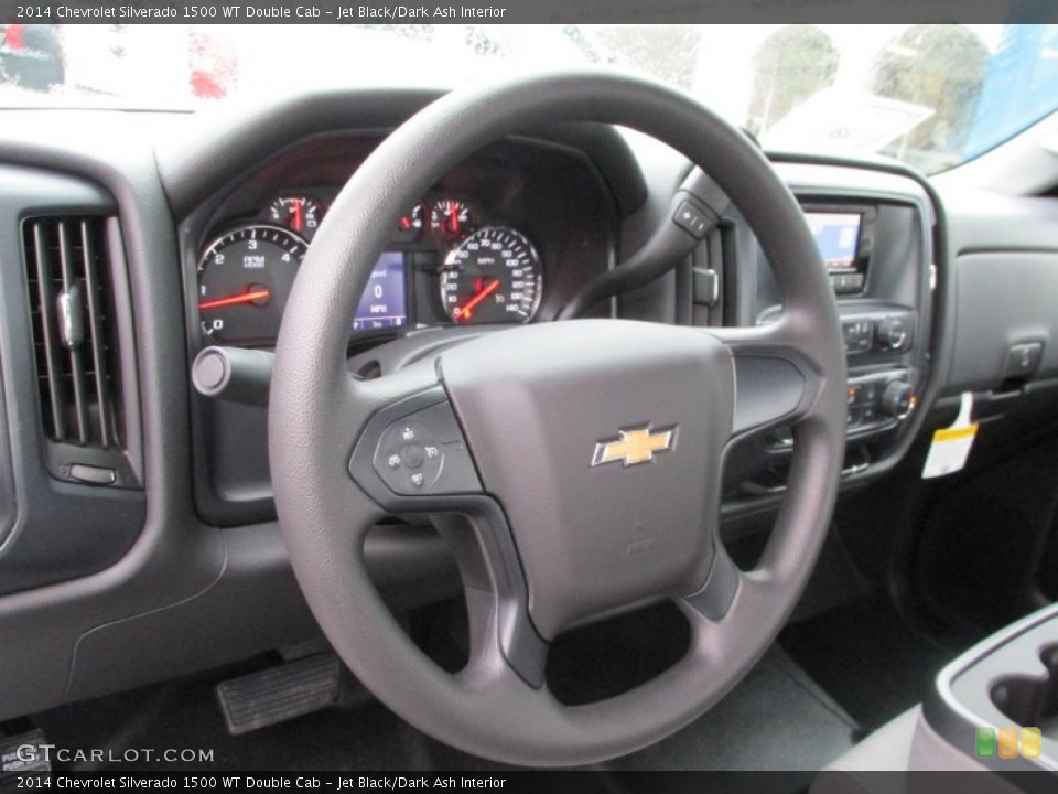 Jet Black/Dark Ash Interior Steering Wheel for the 2014 Chevrolet Silverado 1500 WT Double Cab #88200654