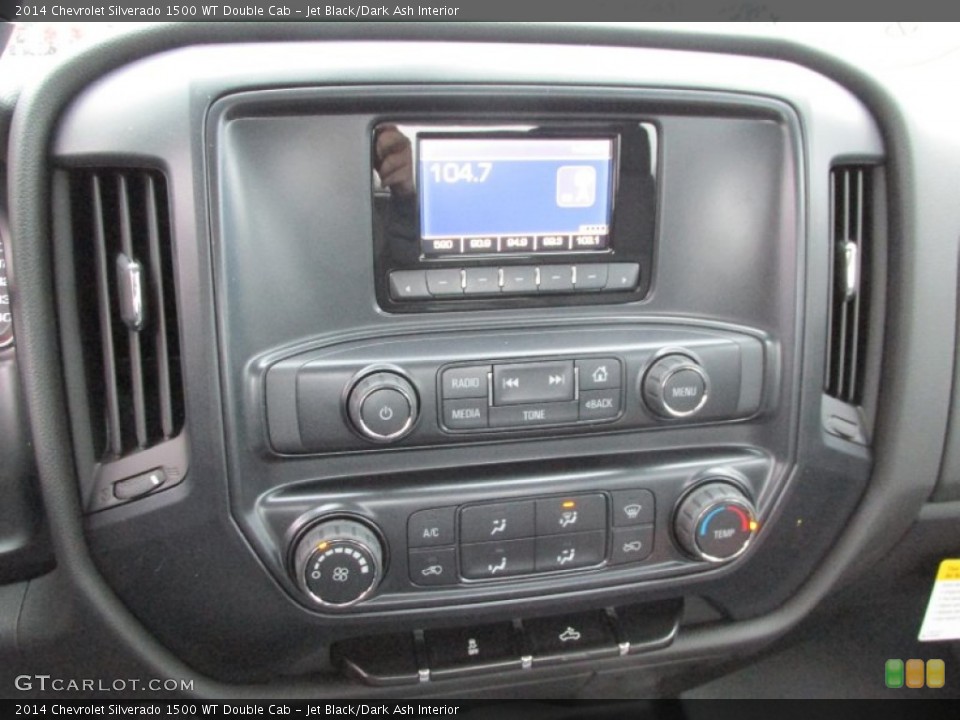 Jet Black/Dark Ash Interior Controls for the 2014 Chevrolet Silverado 1500 WT Double Cab #88200678