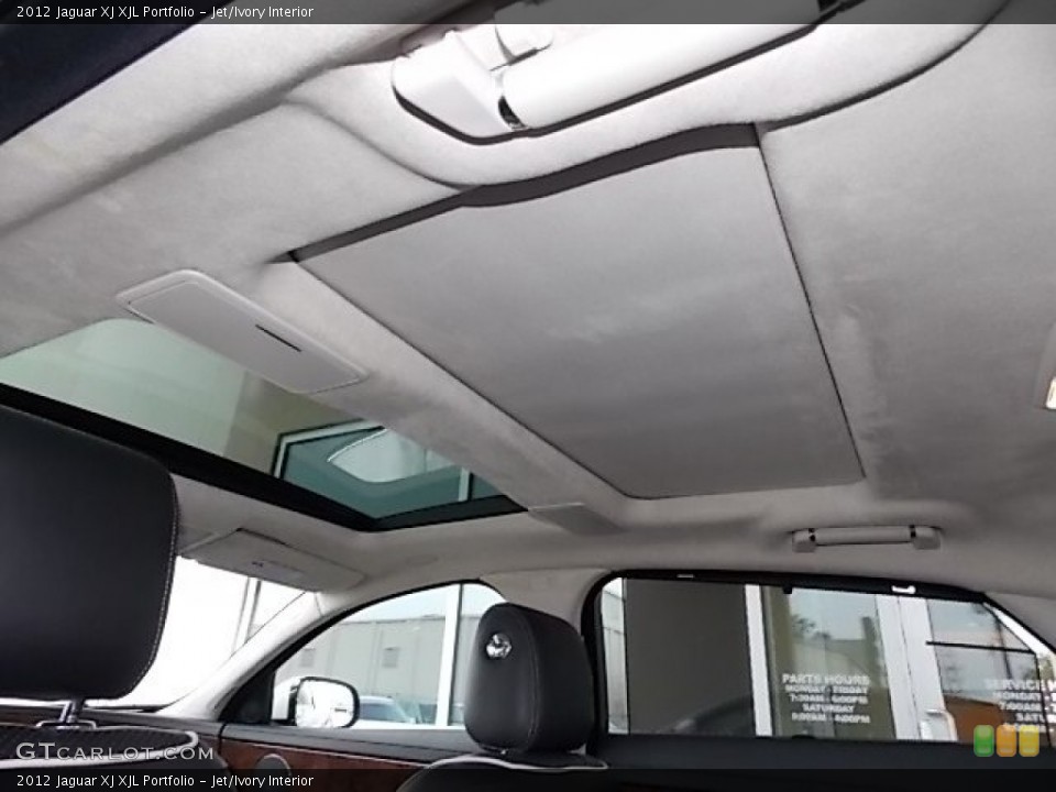Jet/Ivory Interior Sunroof for the 2012 Jaguar XJ XJL Portfolio #88205328