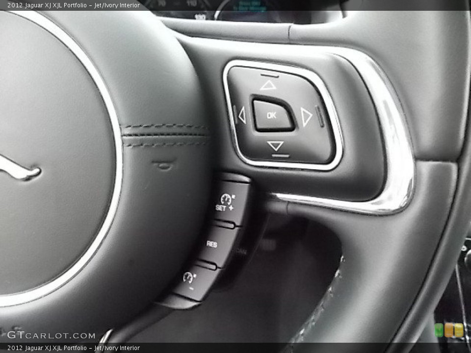 Jet/Ivory Interior Controls for the 2012 Jaguar XJ XJL Portfolio #88205814