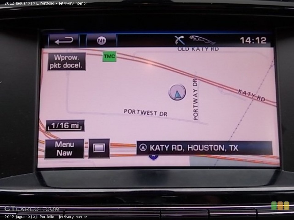 Jet/Ivory Interior Navigation for the 2012 Jaguar XJ XJL Portfolio #88205937