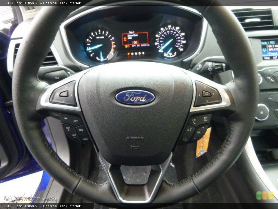 Charcoal Black Interior Steering Wheel for the 2014 Ford Fusion SE #88209096