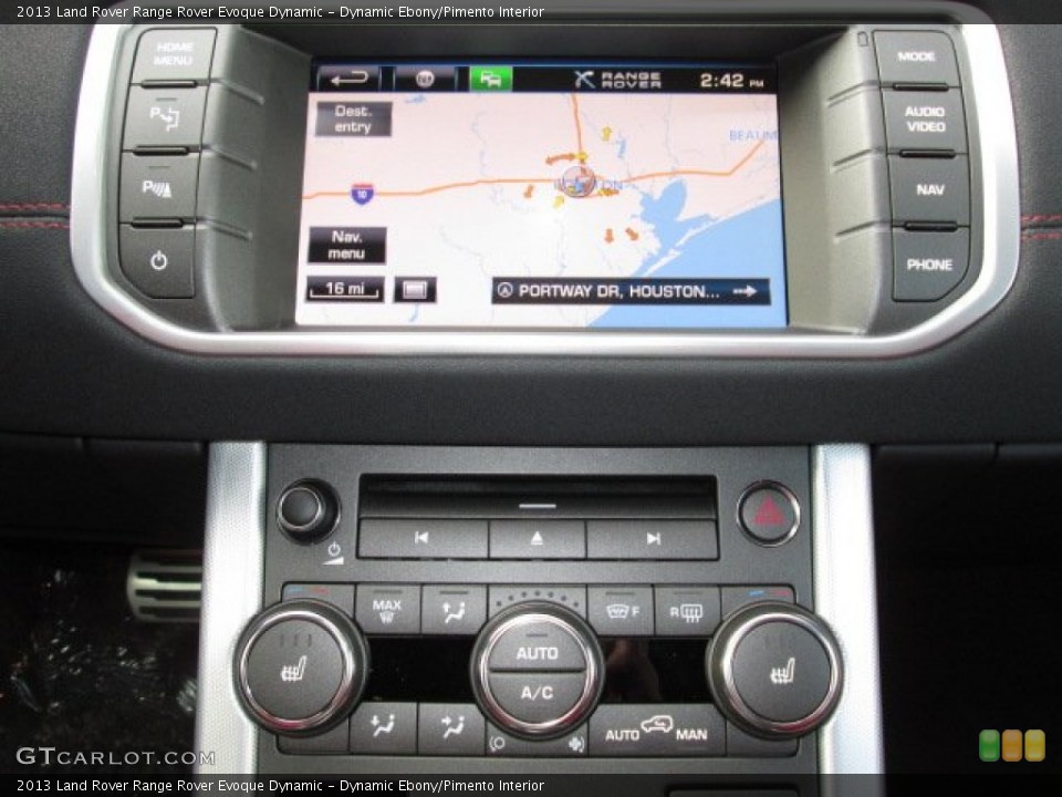 Dynamic Ebony/Pimento Interior Navigation for the 2013 Land Rover Range Rover Evoque Dynamic #88211592