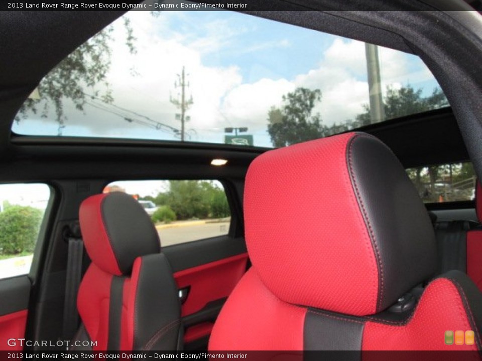 Dynamic Ebony/Pimento Interior Sunroof for the 2013 Land Rover Range Rover Evoque Dynamic #88211614