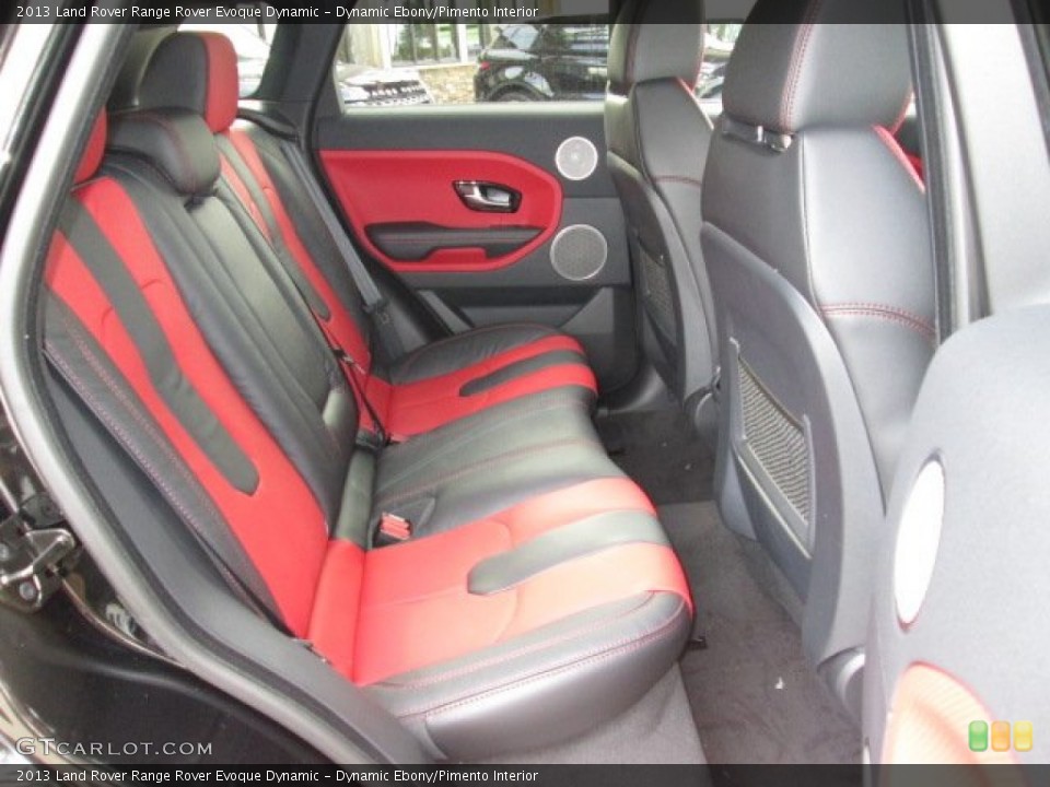 Dynamic Ebony/Pimento Interior Rear Seat for the 2013 Land Rover Range Rover Evoque Dynamic #88211637