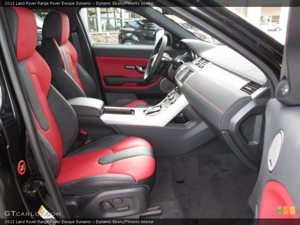 Dynamic Ebony/Pimento Interior Front Seat for the 2013 Land Rover Range Rover Evoque Dynamic #88211661