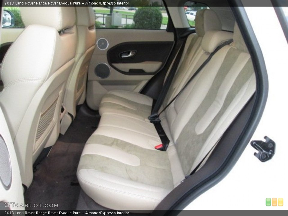Almond/Espresso Interior Rear Seat for the 2013 Land Rover Range Rover Evoque Pure #88212504