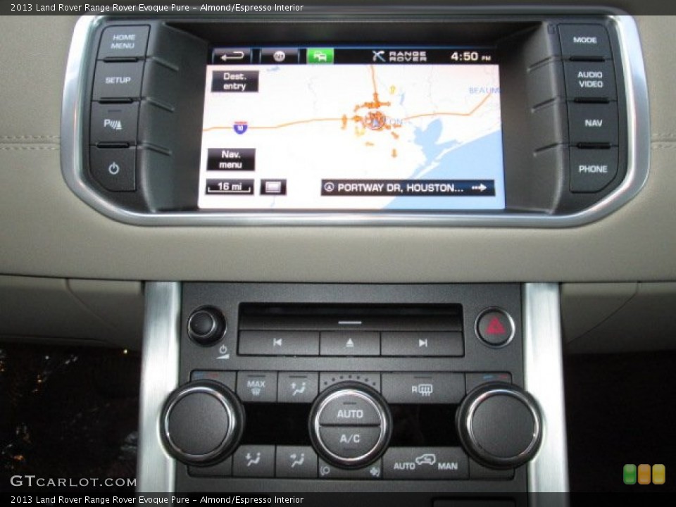 Almond/Espresso Interior Navigation for the 2013 Land Rover Range Rover Evoque Pure #88212606