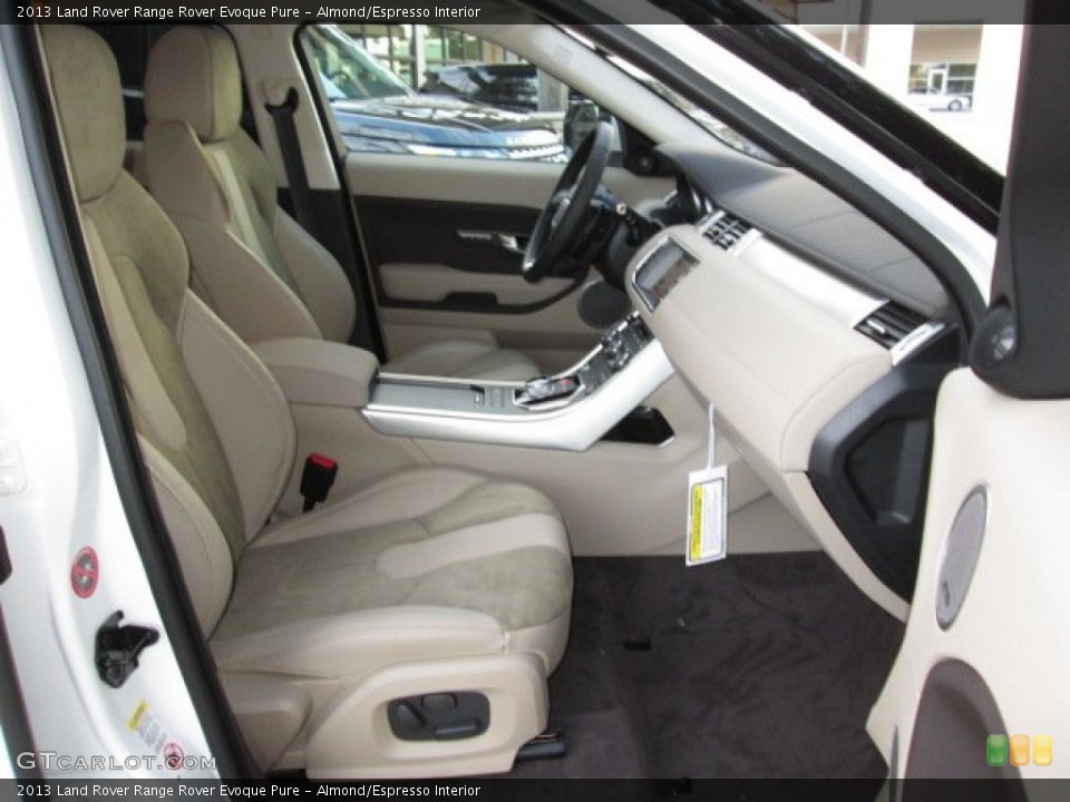 Almond/Espresso Interior Front Seat for the 2013 Land Rover Range Rover Evoque Pure #88212654