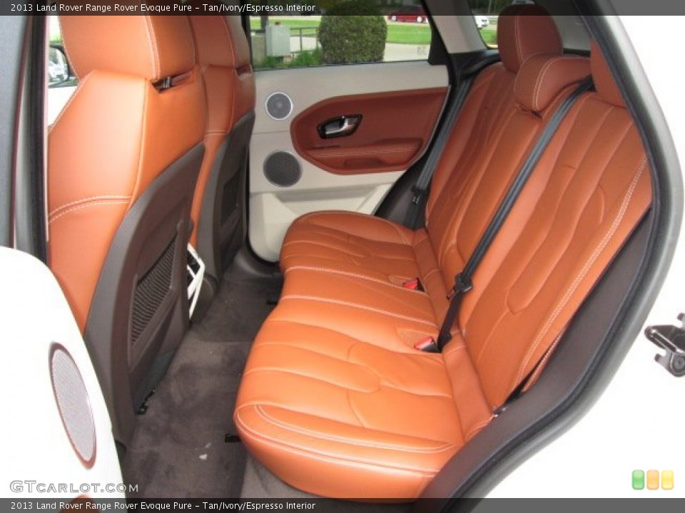 Tan/Ivory/Espresso Interior Rear Seat for the 2013 Land Rover Range Rover Evoque Pure #88212978