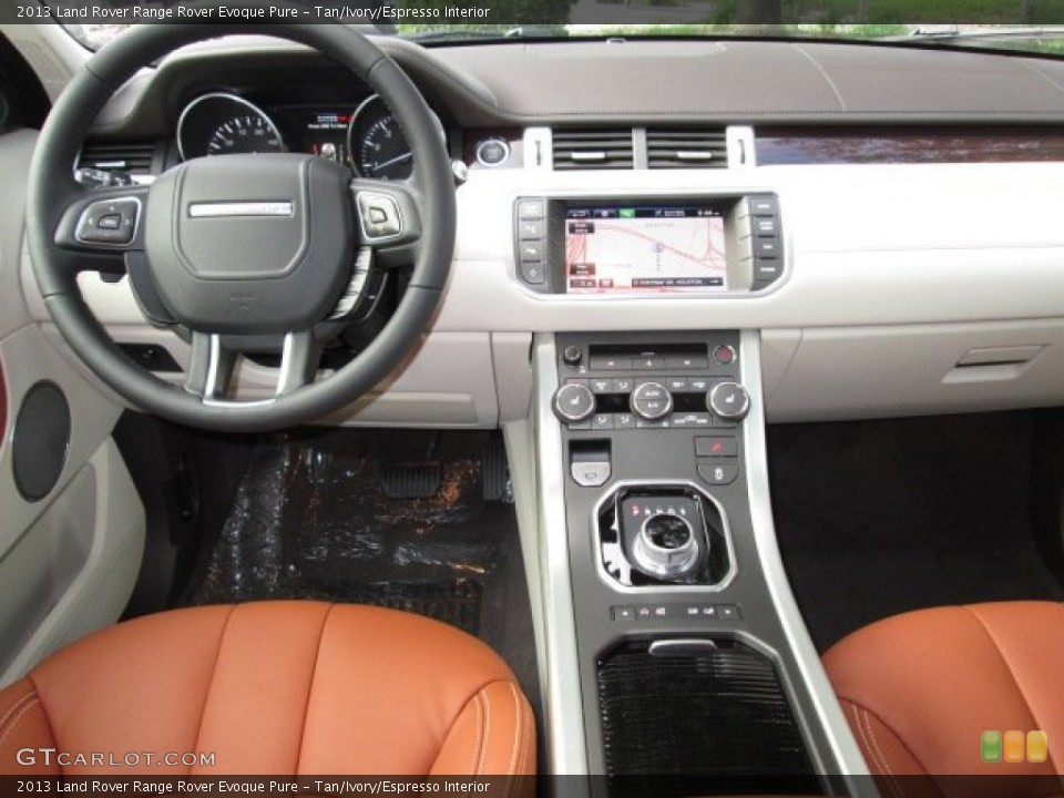 Tan/Ivory/Espresso 2013 Land Rover Range Rover Evoque Interiors