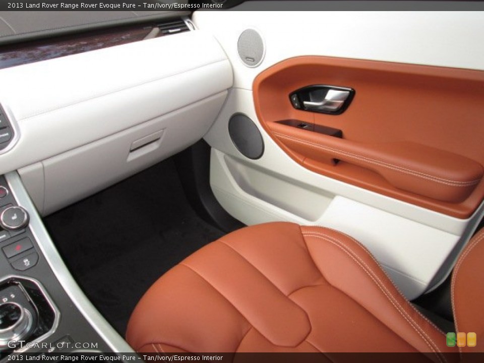 Tan/Ivory/Espresso Interior Photo for the 2013 Land Rover Range Rover Evoque Pure #88213048