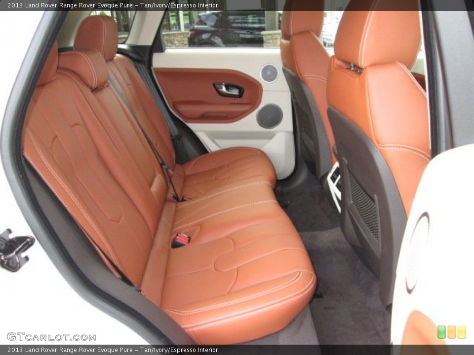 Tan/Ivory/Espresso Interior Rear Seat for the 2013 Land Rover Range Rover Evoque Pure #88213116