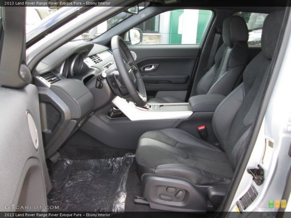 Ebony Interior Front Seat for the 2013 Land Rover Range Rover Evoque Pure #88214427