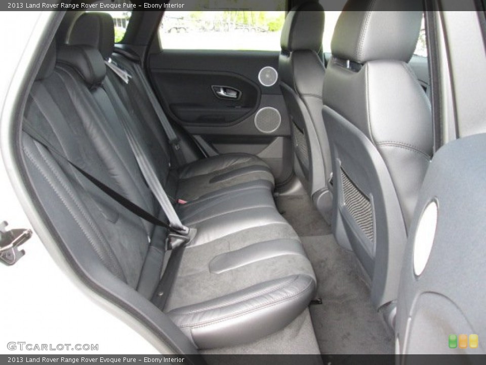 Ebony Interior Rear Seat for the 2013 Land Rover Range Rover Evoque Pure #88214571