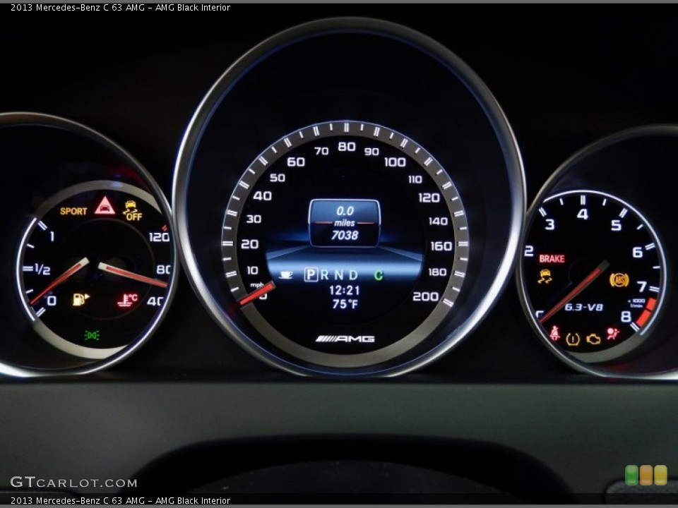 AMG Black Interior Gauges for the 2013 Mercedes-Benz C 63 AMG #88214625