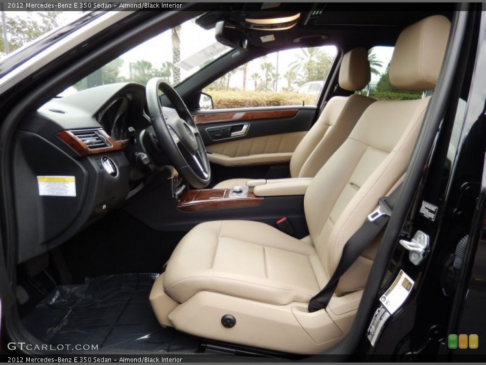 Almond/Black Interior Photo for the 2012 Mercedes-Benz E 350 Sedan #88215644
