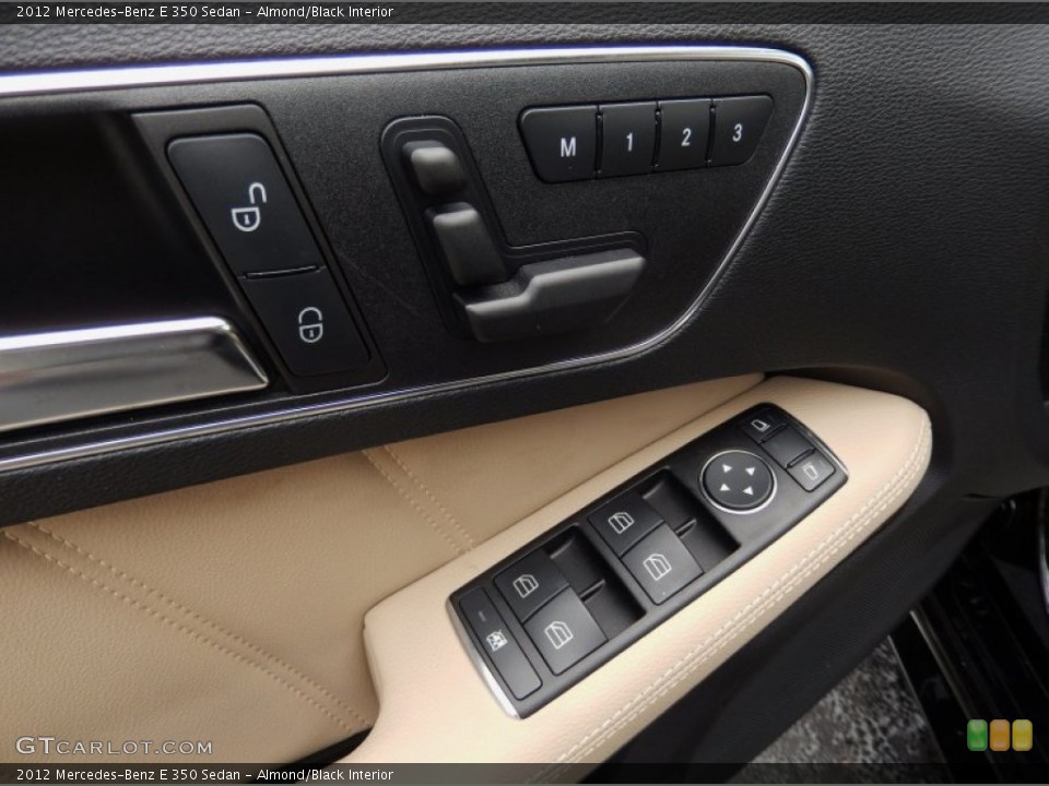 Almond/Black Interior Controls for the 2012 Mercedes-Benz E 350 Sedan #88215693