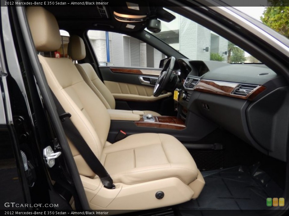 Almond/Black Interior Front Seat for the 2012 Mercedes-Benz E 350 Sedan #88215773