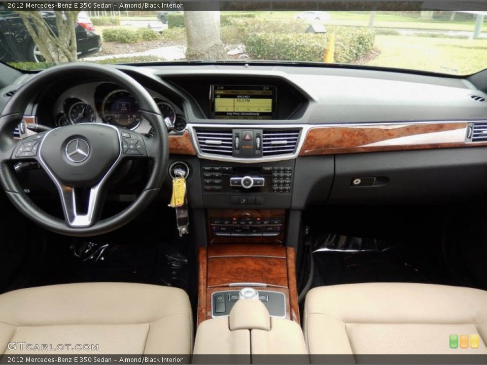 Almond/Black Interior Dashboard for the 2012 Mercedes-Benz E 350 Sedan #88215846