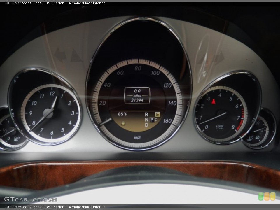 Almond/Black Interior Gauges for the 2012 Mercedes-Benz E 350 Sedan #88215894