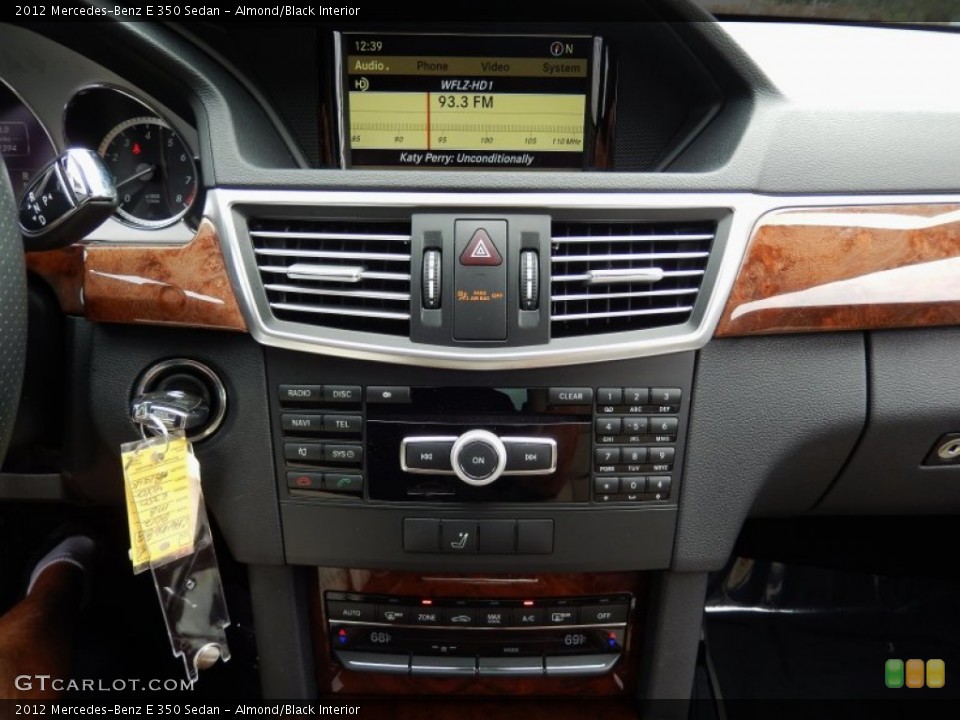 Almond/Black Interior Controls for the 2012 Mercedes-Benz E 350 Sedan #88215918