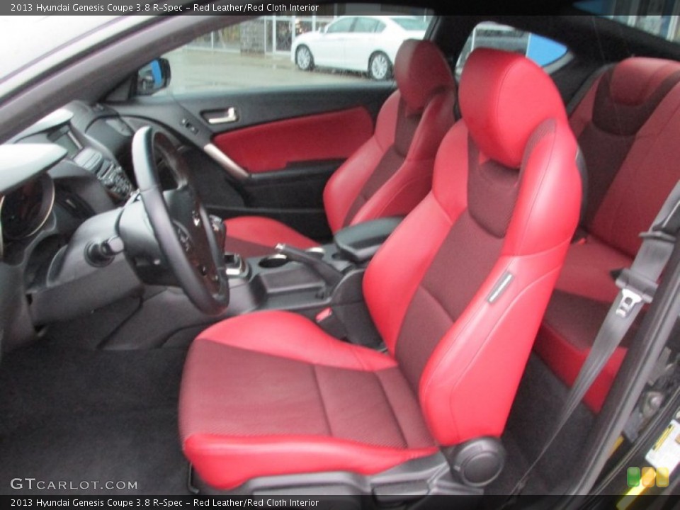 Red Leather/Red Cloth Interior Photo for the 2013 Hyundai Genesis Coupe 3.8 R-Spec #88216302