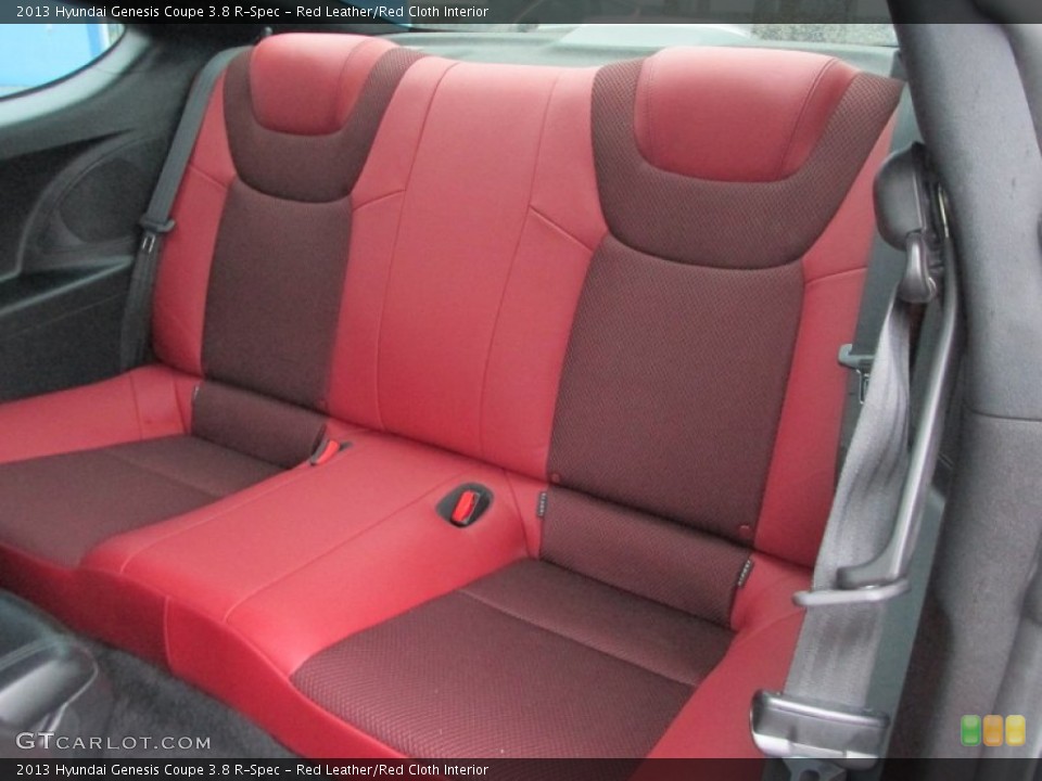 Red Leather/Red Cloth Interior Rear Seat for the 2013 Hyundai Genesis Coupe 3.8 R-Spec #88216330