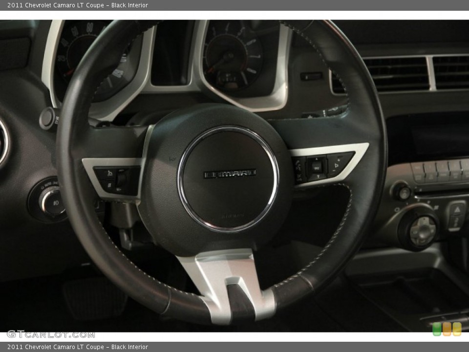 Black Interior Steering Wheel for the 2011 Chevrolet Camaro LT Coupe #88217295