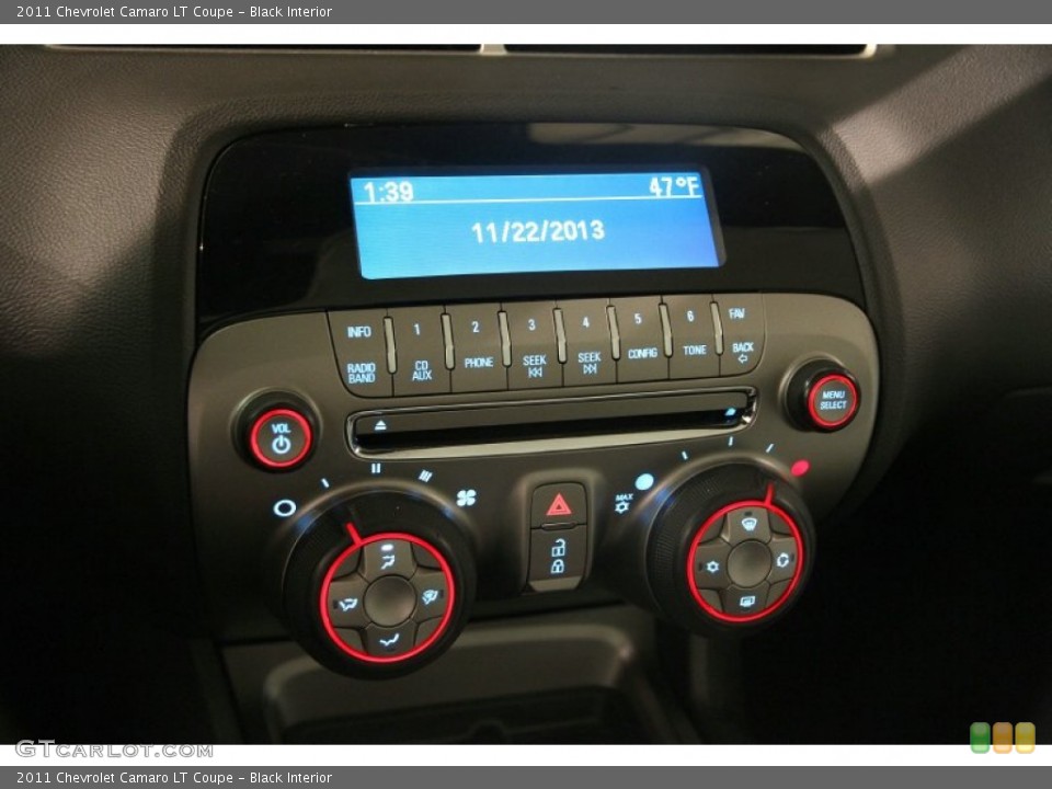 Black Interior Controls for the 2011 Chevrolet Camaro LT Coupe #88217415