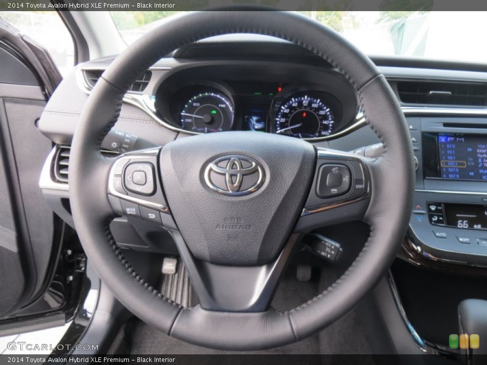 Black Interior Steering Wheel for the 2014 Toyota Avalon Hybrid XLE Premium #88219323