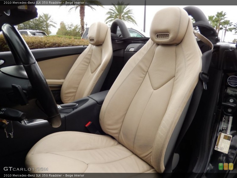 Beige Interior Front Seat for the 2010 Mercedes-Benz SLK 350 Roadster #88219368