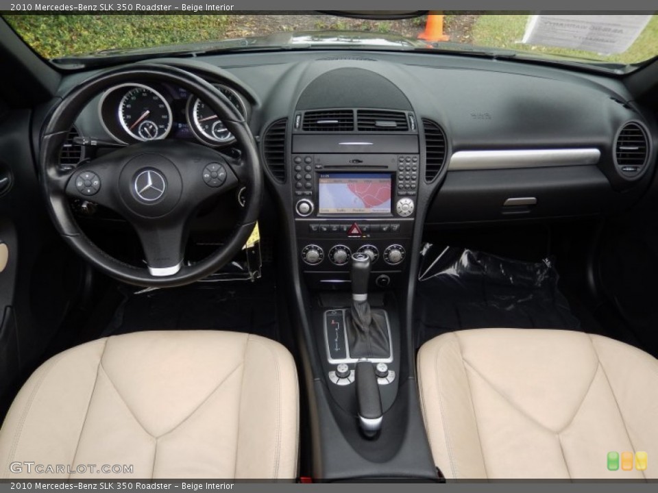 Beige Interior Dashboard for the 2010 Mercedes-Benz SLK 350 Roadster #88219446