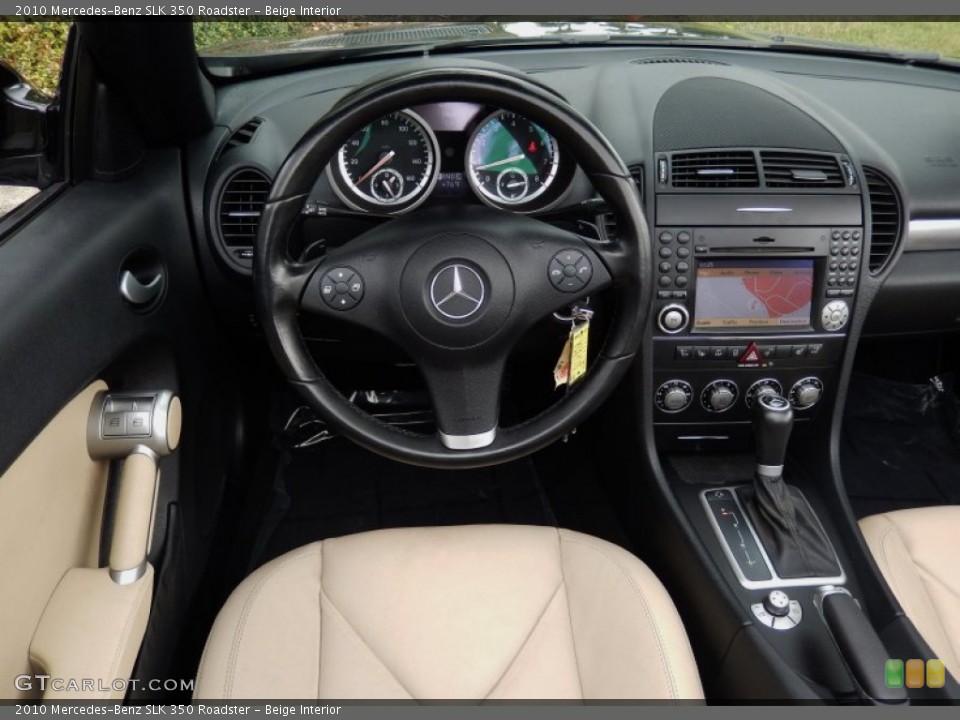 Beige Interior Dashboard for the 2010 Mercedes-Benz SLK 350 Roadster #88219471