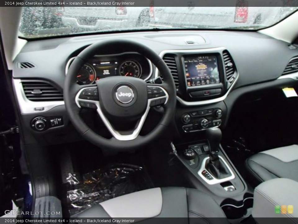 Iceland - Black/Iceland Gray Interior Prime Interior for the 2014 Jeep Cherokee Limited 4x4 #88220490