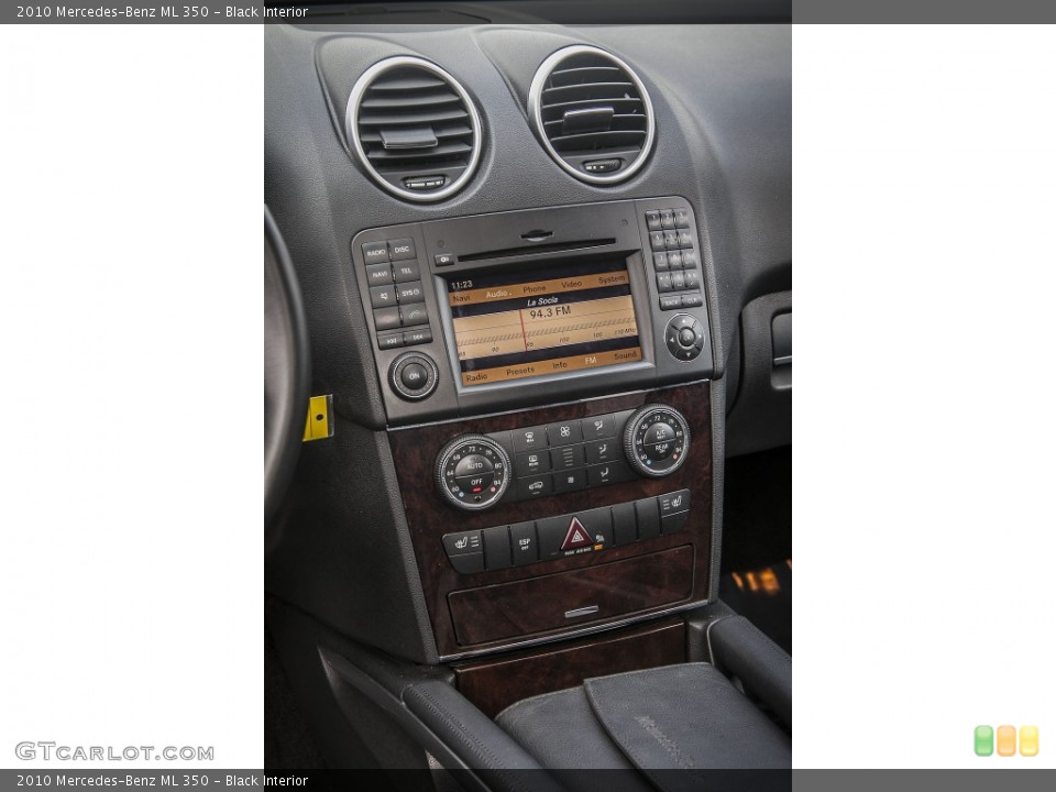 Black Interior Controls for the 2010 Mercedes-Benz ML 350 #88220523
