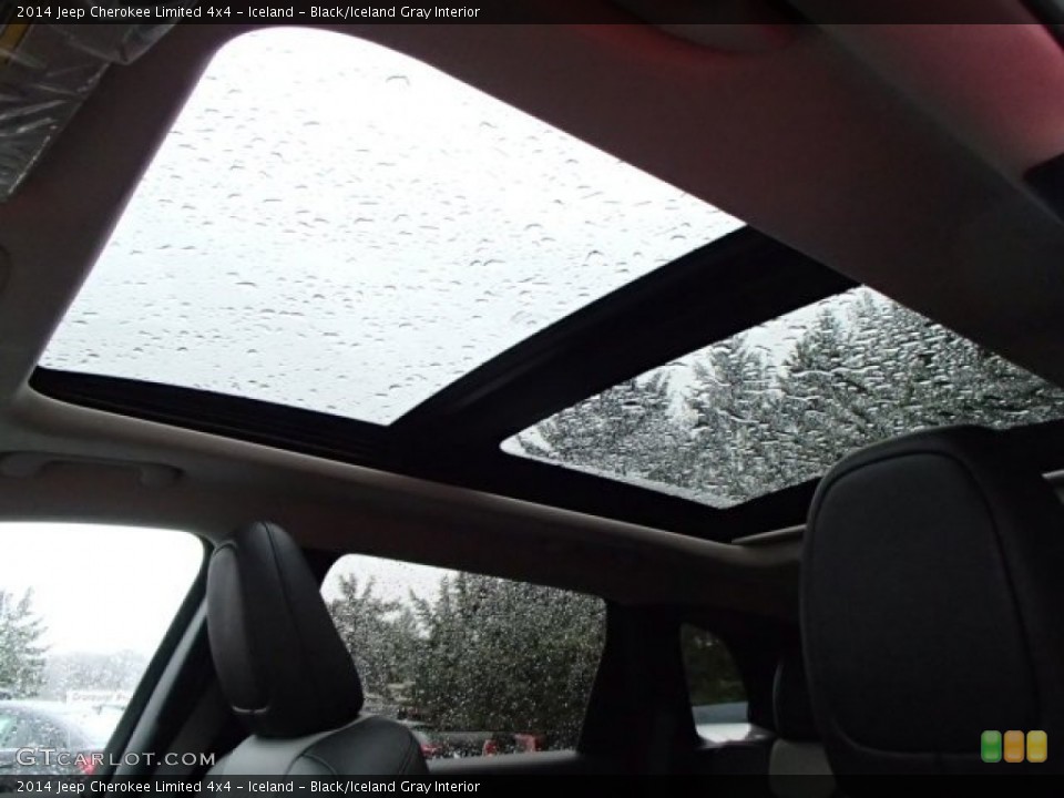 Iceland - Black/Iceland Gray Interior Sunroof for the 2014 Jeep Cherokee Limited 4x4 #88220536