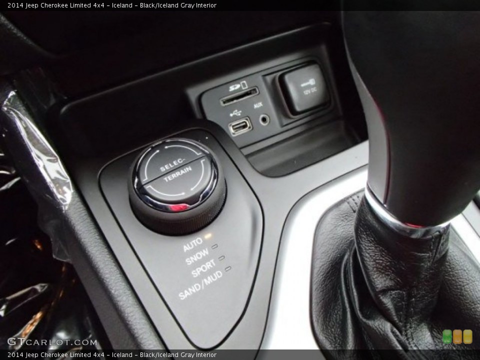 Iceland - Black/Iceland Gray Interior Controls for the 2014 Jeep Cherokee Limited 4x4 #88220619